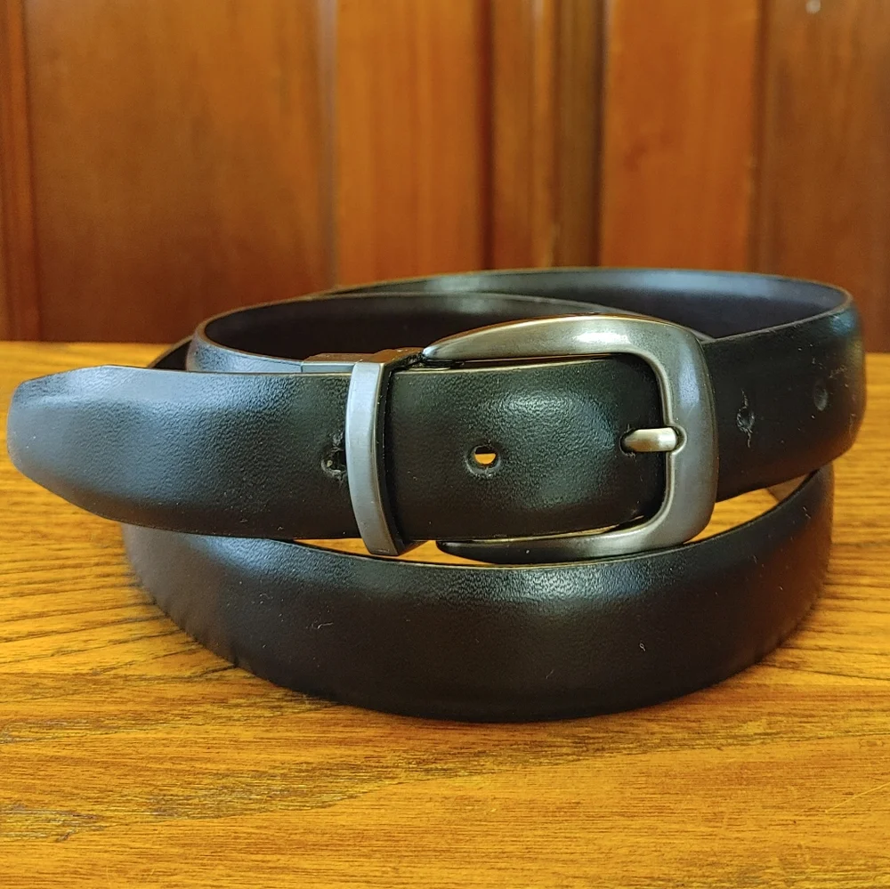 Men's Black Leather? Belt size 38 1-1/4
